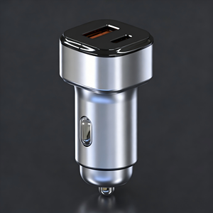 Caricabatterie da Auto Premium 2-in-1 con Doppia Porta USB-A e USB-C PD a Ricarica Rapida per <span class=keywords><strong>Tesla</strong></span>, Ford, BMW, Mercedes, Accessori Auto - Product Image 3