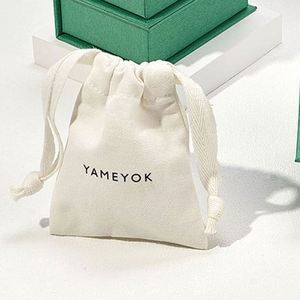 Wholesale Eco Friendly Canvas <b>Drawstring</b> Jewelry <b>Pouch</b> Customized 100% Cotton Dust <b>Pouch</b> Organic Cotton <b>Drawstring</b> Bag With Logo - Product Image 5