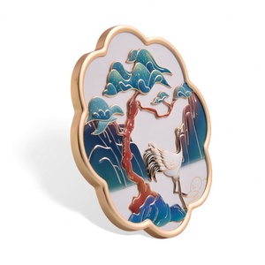 Fashion Flower Shape Vantage Single <b>Mirror</b> Soft Enamel Metal <b>Handheld</b> <b>Mirror</b> - Product Image 6