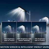 Proveedor de fábrica solar CE 1200W Farola solar Lampara Luces Focos Solares Exterior Luz Led de Jardin