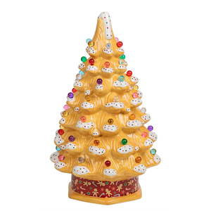 ต้นคริสต์มาสเซรามิกแบบนอร์ดิกพร้อมไฟศิลปะจากประเทศจีน - Product Image 1