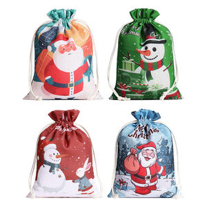 高級カスタムプリントシルクスクリーンサテンドローストリングバッグ環境にやさしい高グレードソフトギフト包装ジュエリーまたはウィッグポーチ - Product Image 1