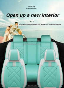 Housses de Siège <span class=keywords><strong>Auto</strong></span> Jeep de Luxe Designer, Protection Universelle, Accessoires Intérieurs Automobile en Cuir PVC, Sécurité, Noir Girly - Product Image 3