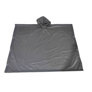 Ponchos de pluie réutilisables en EVA noir imperméable 160g, Regenponcho, Poncho de pluie imperméable - Product Image 4