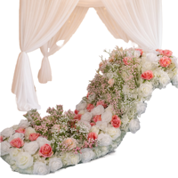 Bunga Mawar Baby Breath Sutra Buatan Merek DKB Mewah Warna Putih Diameter 50-80cm untuk Dekorasi Pernikahan & Hari Valentine FB693