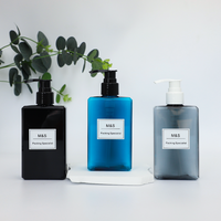 Shampoo Cosmétique de Haute Qualité Blanc Vert Gris Noir Bleu Ambre 200ml/300ml/400ml/500ml 10oz Bouteille PETG Pompe à Lotion Sérigraphie