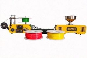 Mini extrudeuse de filament 3D en plastique, petite machine d'extrusion à vis simple avec ensemble de machine à enrouler le fil - Product Image 3