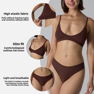 루루 커스텀 핏 에브리바디 브라 세트 여성용 피부 친화적 등라인 보정 통기성 베어필 언더웨어 세트 - Product Image 2