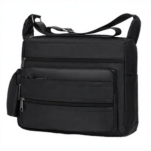 Sac messager de voyage en toile pour homme, grande capacité, multi-poches, avec logo personnalisé, style bandoulière, durable, été-printemps - Product Image 3