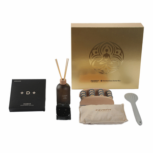 Planche de massage des pieds en acier inoxydable et bois écologique, rouleau de massage, compresse chaude, manomètre de pression au poignet, coffret cadeau - Product Image 3