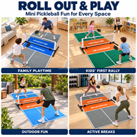 Tapis de jeu de pickleball miniature personnalisé, 3,5 mm PVC, réduction du bruit, pour intérieur, enfants, divertissement familial, usage domestique, tapis de sol pour pickleball miniature