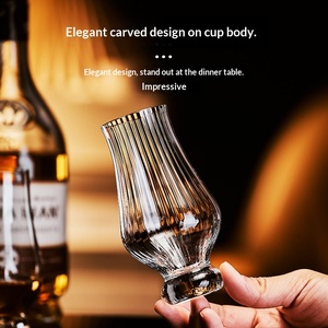 Verre à whisky et à vin sans plomb international, base épaissie, verre à spiritueux professionnel ISO, simplicité moderne - Product Image 3