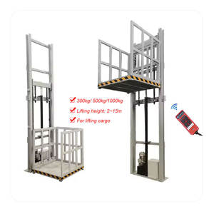 Tek parça kargo asansörü, depo basit platformu, atölye, duvara monte endüstriyel garaj depo çalışması - Product Image 2