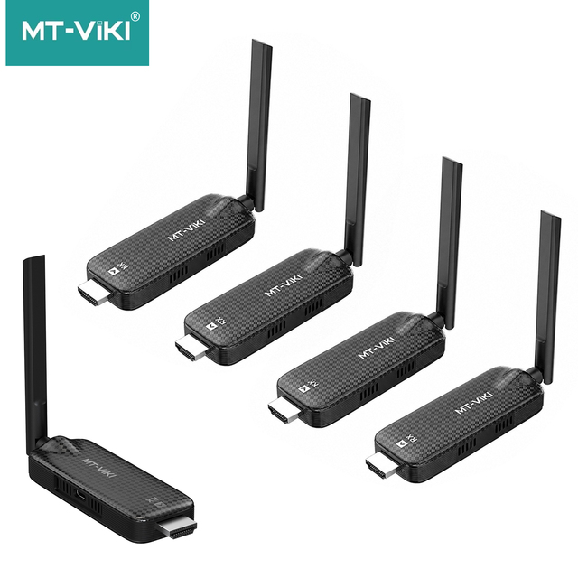 100M Compatible Display Adapter Audio Video Transmitter and Receiver 1 to 4 1080P 60Hz 4K Wireless Hdmi Extender