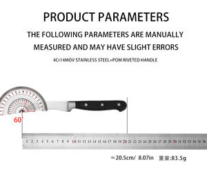 มีดหั่นผักผลไม้สแตนเลสด้ามจับไม่ลื่นเป็นมิตรกับสิ่งแวดล้อม - Product Image 4
