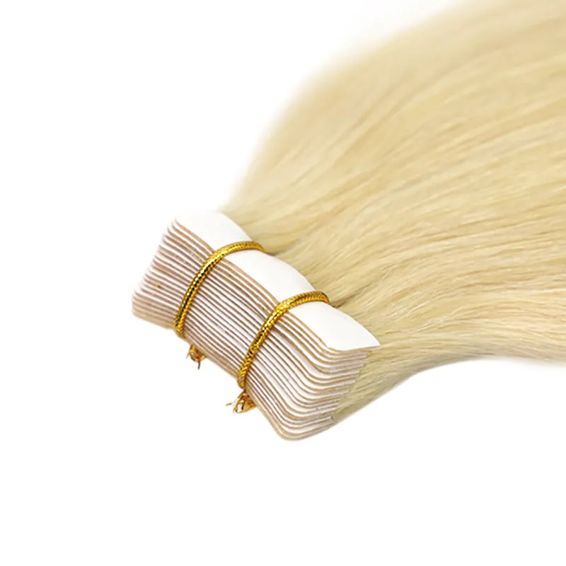 Emeda 100g Tape Ins Human Hair Extensions Remy Grade Brazilian Straight Water Wave