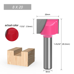 LAVIE Ensemble de fraises à rainurer pour le bois, profil 3D, à queue de 6/8 mm, pour le nettoyage des fonds et le rainurage, à pointe en carbure - Product Image 6