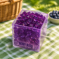 Boîtes à bonbons en plastique PS avec couvercles, transparentes, de qualité alimentaire, sans BPA, étanches, pour chocolats, vente en gros