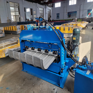 Hydraulische Gebogene Dachplatten-Rollformmaschine Automatische Crimp-Metallbedachungsblech-Biegemaschine für Farbstahl mit Motor - Product Image 3