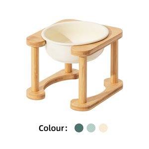 Bols pour chiens en céramique écologiques Shamitao, réglables, moyens et grands, protecteurs, arrondis, 17,5 cm/21 cm, qualité supérieure - Product Image 1