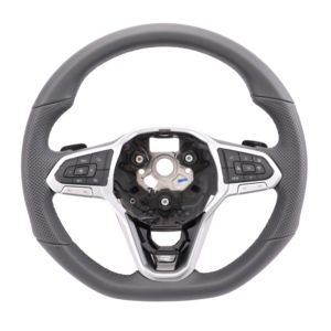 YLC Best-seller mondial, cuir perforé en fibre de carbone pour volant <span class=keywords><strong>VW</strong></span> Passat Tiguan Polo Lamando Golf Sagitar - Product Image 1