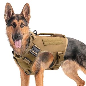 Adjustable Tactical <b>Dog</b> <b>Harness</b> Personalized No Pull Service <b>Dog</b> Vest for Training Hunting & Walking for <b>Military</b> - Product Image 1