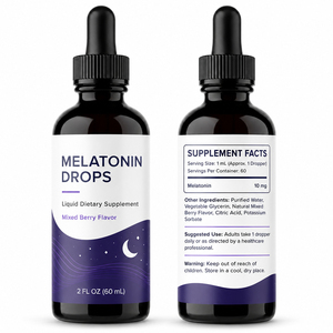 Gouttes de mélatonine liposomale de haute qualité Naturemade 98% Supplément en vrac 60mg 5mg 3mg 10mg Ashwagandha Théanine Adulte - Product Image 6