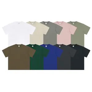 YCAN 2024 estate Logo personalizzato di alta qualità 230 GSM fresco asciugatura rapida Sport T-Shirt cotone manica corta da uomo T-Shirt per gli uomini
