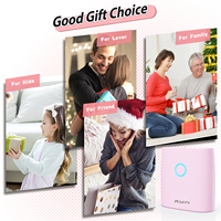 Imprimante photo thermique portable mini de poche 58 mm 203 dpi, unité mobile facile à utiliser, papier pour étiquettes pour enfants, cadeau