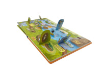 Impression de livres cartonnés stéréoscopiques pour enfants, couverture souple personnalisée en papier couché, fabrication professionnelle, reliure parfaite