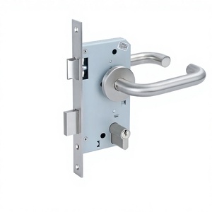 Cylindre de serrure <span class=keywords><strong>à</strong></span> double profil en laiton ignifuge de style européen moderne avec clés pour les portes publiques des bâtiments - Product Image 6