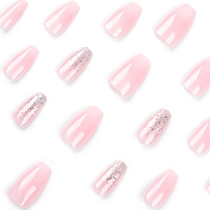 Nouveaux Ongles Courts Populaires en Gros (24 Pièces) – <span class=keywords><strong>Faux</strong></span> Ongles ABS Couleurs Unies, Couverture Complète, à Coller - Product Image 3