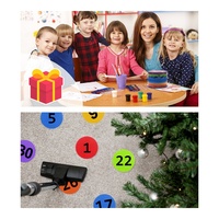 Marqueurs personnalisés à crochet et boucle pour enfants-Points de tapis éducatifs en classe, cercles de points colorés pour l'enseignement