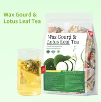Thé Naturel Xingcha en Sachets – Mélange de Courge, Feuille de Lotus, Melon d'Hiver, Rose et Aubépine – Sans Sucre – Amincissant