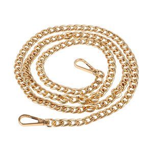 Gold Bag Extension Chain 120Cm Aluminum <b>Oxidation</b> For Tote Backpack Accessories - Product Image 1