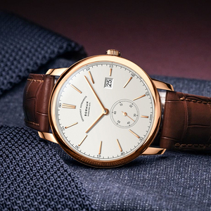 Montre mécanique de luxe pour homme Lobinni 3817, étanche 5 ATM, bracelet en cuir, affichage à aiguilles - Product Image 2