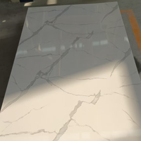 Panneau mural en PVC très brillant pour l'intérieur Feuille de marbre en PVC UV imperméable