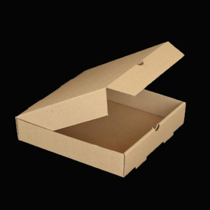 6 "7" 8 "9" 10 "11" 12 "13" 16 "18" सादे सफेद क्राफ्ट पेपर पिज्जा पैकेज बॉक्स - Product Image 5