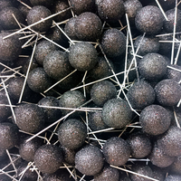 Vente Chaude 100 Pièces/Sac 2cm 3cm 4cm Boules en Mousse Pailletées Or Argent Rose pour Décoration de Gâteau Boules Faux Mousse Décorations de Noël