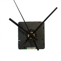 Mécanisme d'horloge radio-piloté à piles TFA Dostmann, 2 aiguilles, pour horloge murale carrée DIY, noir, L 56xW 37xH 56mm