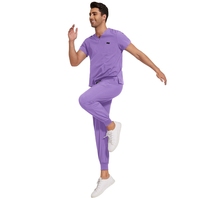 Uniformes d'hôpital blanc Infirmière Beauté Salon Dentaire Vêtements de travail LOGO personnalisé Uniforme médical Hommes Scrubs Jogger Ensembles unisexe