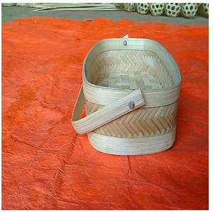 Handwoven Bamboo Packaging Basket for Premium Gift <b>Hamper</b> Presentation Natural Carry Basket for Boutique Products <b>Wedding</b> Favors - Product Image 1
