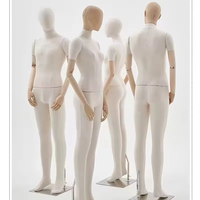 Maniquí de Mujer de Alta Gama, de Madera Maciza, con Brazos Articulados, para Exhibición de Ropa