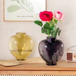 Meixuan florero hidropónico transparente de plástico soplado con boca moderno para sala de estar - Product Image 4