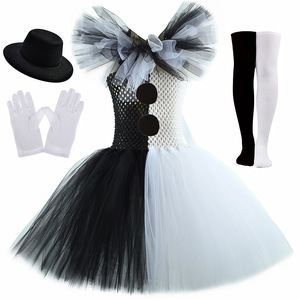 Disfraz <span class=keywords><strong>de</strong></span> Payaso <span class=keywords><strong>Asesino</strong></span> para Niña, Vestido <span class=keywords><strong>de</strong></span> Tul Negro y Blanco, Disfraz <span class=keywords><strong>de</strong></span> Payaso <span class=keywords><strong>de</strong></span> Terror, Disfraces <span class=keywords><strong>de</strong></span> Payaso Artístico para Niños, Halloween, Carnaval, Fiesta - Product Image 3