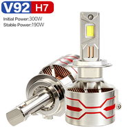 Ampoule de phare LED super lumineuse 150W 15000lm H1 H7 H4 H11 9005 9006 6000K Lumière blanche avec driver externe pour voiture universelle