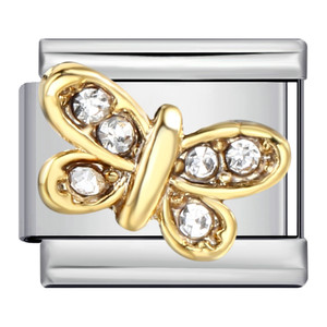 Charm Italiano Personalizzato con Zirconi Incastonati a Forma di Delfino, Farfalla, Uccello, Compatibile con <span class=keywords><strong>Bracciali</strong></span> in Acciaio Inox da 9mm, Gioielli <span class=keywords><strong>per</strong></span> <span class=keywords><strong>San</strong></span> <span class=keywords><strong>Valentino</strong></span> - Product Image 4