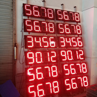Panneau numérique LED à 7 Segments pour l'extérieur, panneaux d'affichage de 12 pouces pour station-service.
