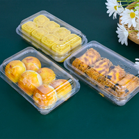 Boîte d'emballage pour cheesecake en plastique PET de qualité alimentaire jetable, transparente, sans BPA, forme unique, conteneur pour cupcakes, stockage alimentaire, exposition