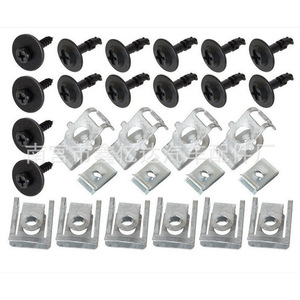 Kit de 28 Clips Metálicos Mixtos N.° 14 para Protección de Motor y Chasis de Audi, para Reparación y Reemplazo - Product Image 1